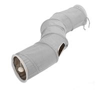 Acouto Cat Tube Collapsible Cat Foldable Tunnel, Suede Wool, Spacious S Shaped Design, Collapsible Cave Toy for Indoor Play with Hanging Ball - for and Kittens