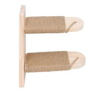 Acouto Cat Wall Shelves Fir Wood Double Layer Stable Structure Space Saving Cat Climbing Shelf for Home Apartment Durability for Wall Ensuring Sturdy Wood Made Provide Robustness Is Not