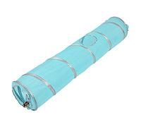 Acouto Catrkink Tunnel with Ball, Durable Folding Cat Toy for Internal and Exterior Activities, Non - Pet for Kitten - Random Type, Suitable for Game Time At Home (Blue)