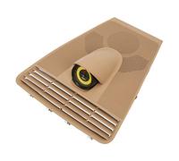 Acouto Center Dash Clock Cover 971 858 122 A Car Adaptations Replacement for Panamera 2017-2020Yellow Clock 2017-2020 OE for Number Number Instrument Part The Is (yellow stopwatch)