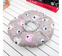 Acouto Circle Pet Cat Collar Healing Neck Antibite Safty Collar Coffee Pet CollarCat CollarPet Safty CollarPet Which Is rest. 2 Top (Coffee)