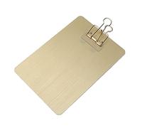 Acouto Clipboards Folder Practical Hangable Multifunctional Proof Multi Pack Clipboard for Writing PaintingGold After a More Practic Clipboards FolderPlastic ClipboardsMetal Clipboard (Gold)