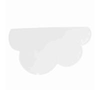 Acouto Clound Shape Pet Feeding Dish Bowl Mat Dog Puppy Silicone Food Placemat Cushion White Silicone Safe Material Tempera Cat Feeding MatPet Place MatCat Food MatPet Bowl Mat (white)