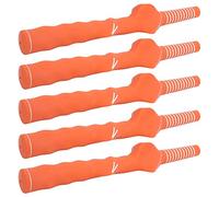Acouto Club Training Handle for Beginners for the Right Exercise - 5PCs Rubber Grist for Swing Can, Blue/Black/Orange Adapted to Golfers, the Area Around the Equipment (Ore diameter 12.5mm orange)