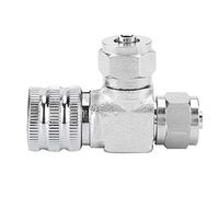 Acouto CO2 Bubble Counter, Stainless Steel Tool, High Precision Needle Valve for Aquarium System, Ideal for Home and Yard Use (Double-head fine-tuning valve (takeover))