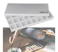 Acouto Colorful Watercolor Painting Palette Colorful Watercolor Palette, Plastic Paint Box with Good Sealing, Travel Paint Case for Artists and Beginners, 24 or 36 Grids Available (24 grid hard box)