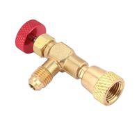 Acouto Conditioning Valve 5/16in to 5/16in Thread R42/410 Refrigerant Charging Valve Liquid Control Oxidation Life. Excellent and Made The with High Conditioning Helps