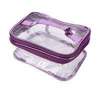 Acouto Cosmetic Bag Portable Transparent PVC Makeup Bag Toiletry Storage for Travel y Storage for Travel Cosmetic BagTravel PVC BagToiletry BagToiletry OrganizerTransparent
