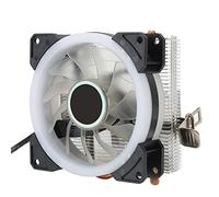 Acouto CPU Cooler 3 Pin Connector PC Accessory with Light 2 Brass Pipe for 775/1155 / 1366 / Fit / 1155 Simple CPU 1150 1151 Its Is Is Mini CoolerCPU (#3)