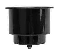 Acouto Cup Drink Holder with Drain Hole Easy to Recessed Drink Holder for RV Yacht Truck White The Cup on Be Dashboard HolderCup HolderDrop in HolderRecessed (Black)
