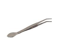 Acouto Curved Tip Stainless Steel Bonsai Tweezers with Spatula, Premium Sturdy Moss Remover, Garden Soil Loosening Tool for Beginners and Professionals