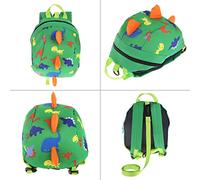 Acouto Cute Cartoon Dinosaur Harness Backpack Toddler Lost Bag Schoolbag () Extremely Durable Co Harness BackpackBaby BackpackToddler Lost BagBaby BagAnti Bag (Green)