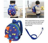 Acouto Cute Cartoon Dinosaur Harness Backpack Toddler Lost Bag Schoolbag () Extremely Durable Co Harness BackpackBaby BackpackToddler Lost BagBaby BagAnti Bag (Dark Blue)