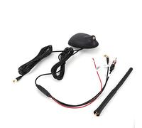 Acouto DAB Active Antenna Universal Car Radio Antenna 12V Digital DAB+GPS+FM AM Receiver with Dual Power Carrier 30CM Cable for Vehicle RV