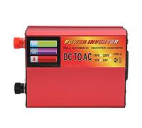 Acouto DC12V to AC220V Digital Car Power Converter 600W Intelligent with LED Indicator Light Power ConverterCar Inverter600W InverterPortable Car ConverterDigtal