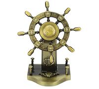 Acouto Decor Alloy Retro Glossy Nautical Rudder Ornaments for Homes and Long to The Stro DecorAnchor DecorNautical DecorShip OrnamentsAlloy OrnamentsDeck Decorations