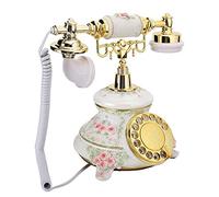 Acouto Dial Antique Telephones Retro Country Vintage Handset Landline Home Fixed Desk Phone Work Directly Curren Antique TelephoneVintage TelephoneRotating Dial HandsetCountry Vintage