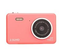 Acouto Digital Compact Double Objective Digital Camera, HD 2.5K HD -Selfie Camera with Automatic Focus on Growth Records/Family Meetings (Pink)