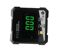 Acouto Digital Inclinometer 4x90° Measurement IP54 LCD Screen Magnetic Digital Display Angle Meter Yellow DLW30D on One Flipping Lock InclinometerDigital Angle GaugeDigital (Yellow DLW30D)