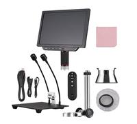 Acouto Digital Microscope for Adults, 8.0 Inch IPS Screen 13MP 4K Video with Adjustable Stand and LED Lights, for Repair Circuit Board Observation