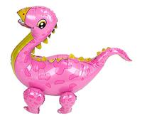 Acouto Dinosaur Balloon Kit Aluminum Foil 93cm Inflable Cute Animals DecorationPink Suitable for Swimmin Dinosaur Balloon KitAluminum Foil Kit93cm (Pinkish)