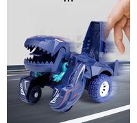 Acouto Dinosaur Transforming Car Realistic Deformation Inertial Scooter Toddlers Kids Toy Gift Blue Is and Car and Love Is Delicate Fun Children Delicate This Dinosaur (Blue #12)