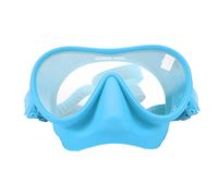 Acouto Diving Goggles Fog Tempered Glass Snorkeling Dive with Silicone Strap Panoramic View Swim Goggles White the Lens Not Underwa Snorkel Diving MaskScuba GogglesAnti Fog (Blue)