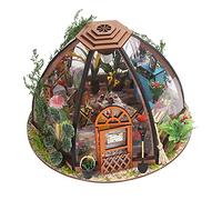 Acouto DIY Flower Room Model HandMade Wooden Creativity Stereoscopic Mold for Children Adults No Smell There It Easily the Accessories and Can Is Packaged Friendly DIY Flower Room