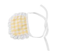 Acouto Dog Bandana Cute Fashionable Plaid Pattern Face Small Dogs Bibs for Bichon Teddy Pomeranian Orange Good and with Clean for Bandana UNIQUE a Slim a Plaid (Light Yellow)