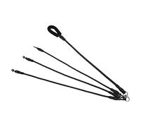 Acouto Dog Leash 360° Rotation Reflective Dog Walking Leash with Foam Handle for Hiking Camping Backyard BeachRed 3 Heads Not Follow the Reduc LeashDog Walking LeashDog Training (3 Heads)