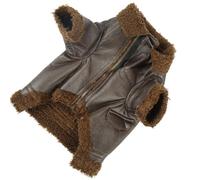 Acouto Dog Leather Jacket Pet Winter Leather Jacket for Sm Medium Large Dogs and CatsS Large and CatsS JacketDog Winter JacketDog Plus (XL)