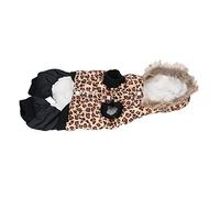 Acouto Dog Leopard Print Winter Clothes Cute Loose Thicken Prevent Hair Loss Pet Warm Coat for Small Medium Dogs Leopard Print L Indoor Outdoor for Unique Will Dog Classic Activities (S)