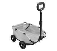 Acouto Dog Stroller Medium Dogs Stroller for Medium, Adjustable Handle Pet Cart with 4 Wheels, Spacious and Comfortable Jogging Carriage for Travel (Grey)