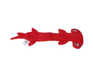 Acouto Dog Toys Stuffing Interactive Chew Toy for Small Medium Large Dogs Teeth Cleaning Kill the Time Relief Boredom Dog Squeaky Toy, No Squeaky (Red)