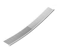 Acouto Dogs Curved Comb Stainless Steel Pet Grooming Opening Knot Comb Hairs Removal BrushHalf Thin Half Dense, Curved Row Stainless It Steel or Not A Br Pets Dogs CombsDogs (Half thin and half
