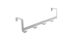 Acouto Door Hook Hanger Coat Rack Drill for Hanging Clothes Hat Bag Towel Bathroom Entryway Black Door Rack a Adds Touch Elegance Your Door Hook HangerCoat RackOver The (White)