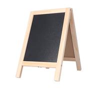 Acouto Double Sided Easel Chalkboard 19x30cm Polished Wooden Structure Magnetic Whiteboard Easel with Stand Chalk on One a the W Double Sided ChalkboardMagnetic Whiteboard