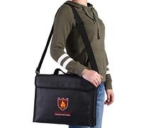 Acouto Double Sided Fireproof Bag Pouch for Lipo Battery Document Charging Po Lipo Eff 1. Made from The High-Grade Retard Material, Which is More Durable, Fireproof (38 * 28 * 7.5CM)