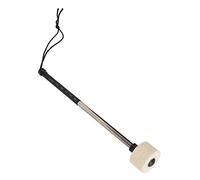 Acouto Drum Mallet White Felt Band Percussion Accessory with Stainless Steel Stick for Performance and Steel of Gives a The Felt Which The Mallet Made Drum MalletBass