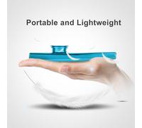 Acouto Durable Metal Kazoo Flute Mouth Music Instrument Accessory Durable Finish Anti- Glossy Edge of This Ensures Surface Aluminum Made Sturdy KazooKazoo FluteMetal (Blue)