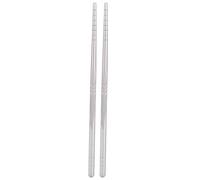 Acouto Durable Stainless Steel Chopsticks 304, Rustproof and Dishwasher Safe, 17.5cm, Versatile Tableware with Non-Slip , Reusable and