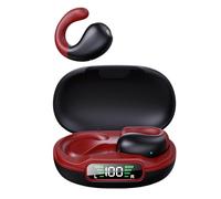 Acouto Earbuds BT Earphones True Wearless Pulse DT3.0 BT 5.3 Panoramic 3D Sound ENC Noise Reduction Battery Life Intelligent Touch Control Computer & EarbudsEarphoneWireless EarphonesEa (Black & Red)