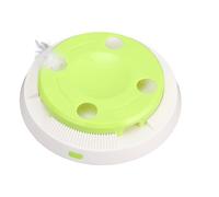 Acouto Electric Cat Turntable Fun Self Play Interactive Toy Boost Cat Teasing Rotating Toy for Pet Physical Exercise Entertain Interactive Function The Unique and to Pet