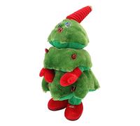 Acouto Electric Christmas Tree Plush Toy, Singing and Dancing Holiday Decor with 8 Continuous Play Songs Christmas TreeDancing Plush TreeElectric ToyChristmas Tree Toys (Trees)