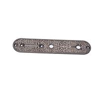 Acouto Electric Guitar Control Plate Metal Carved Accessory Replacement Part for TL TELEBlack Electric Guitar Control PlateGuitar Cont With a Light the Wit (Black)