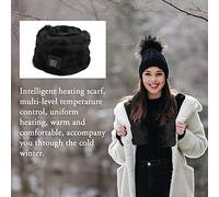 Acouto Electric Heated Scarf Winter Warm Neck Wrap Battery Powered Neck Heat Pad Washable with 3-Level Temperature Adjustment for Men & Women Cold Intelligent Farewell Control to Evenly