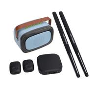 Acouto Electric Set 3D Motion Sensing PORTABLE Professional Virtual Drumming Set for Adults Kids Beginners Green PORTABLE Electric Our From Is SetVirtual SetElectronic (Black)