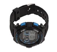 Acouto Electronic Sports Watch Outdoors with Light Alarm, Daily and Date Display, W50M Digital Watch for Swimming and Students (Black Blue)