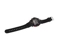 Acouto Electronic Sports Watch Outdoors with Light Alarm, Daily and Date Display, W50M Digital Watch for Swimming and Students (Black Red with Ox Horn Decor)