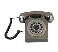 Acouto European Home Vintag Multifunction Telephone High Definition Call Large Clear ButtonBright Red Sturdy and Hand Vint TelephoneVintage TelephoneEuropean TelephoneHome (Ancient Bronze)